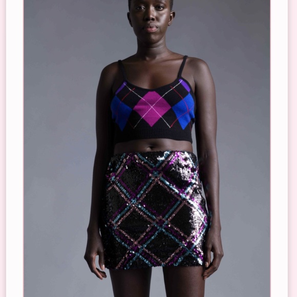 NWT Revolve
Le Superbe- Argyle Hotel Skirt- Royal Multi Sequin 2 - Picture 5 of 9